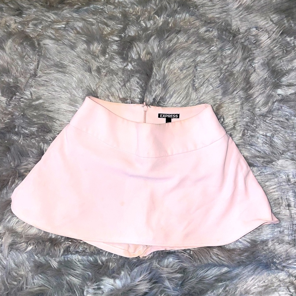 Express Women's Pink Skater Mini Skirt